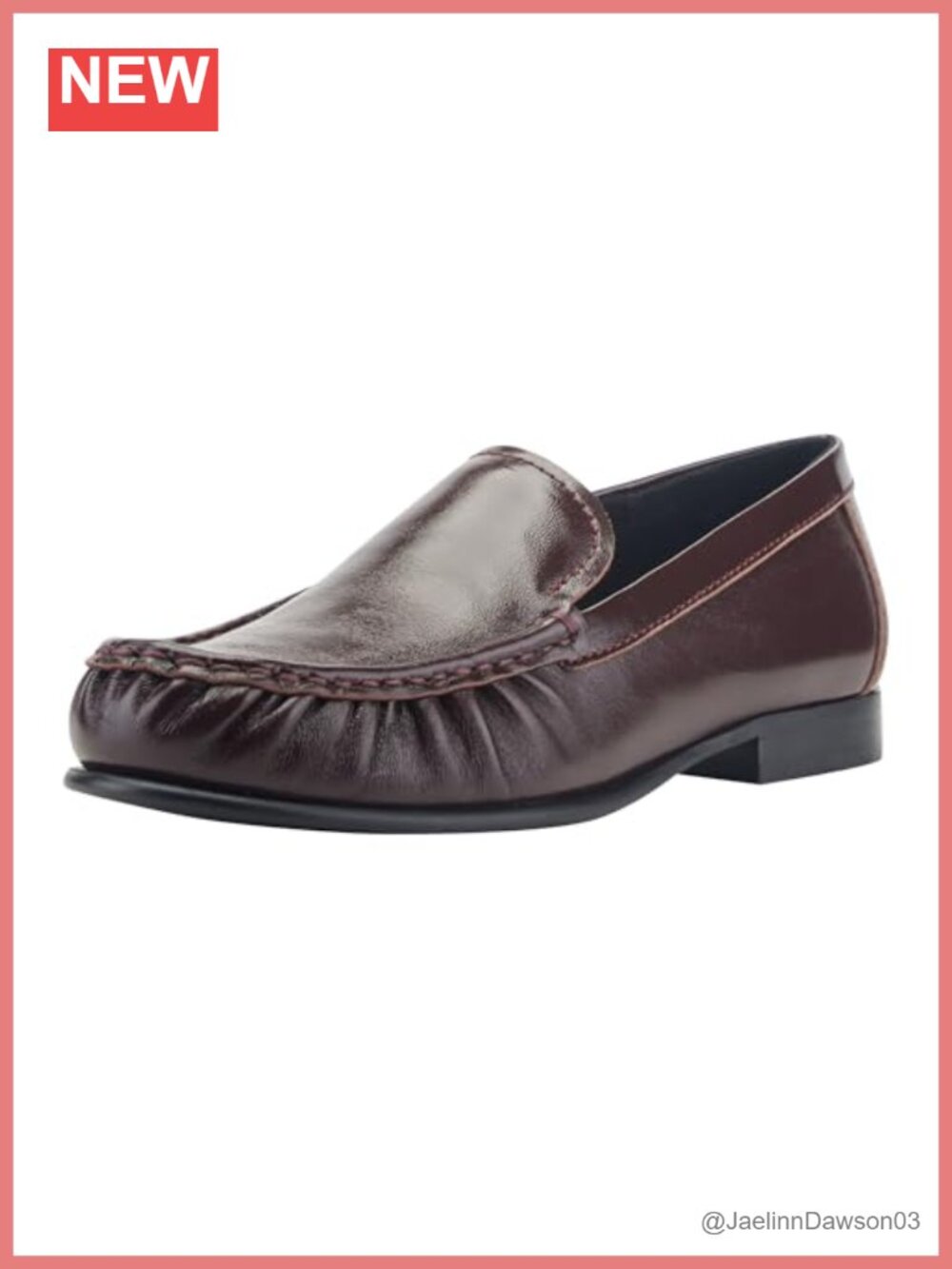 Women's Leather Loafer Slip-On Flat Low Top Mocc